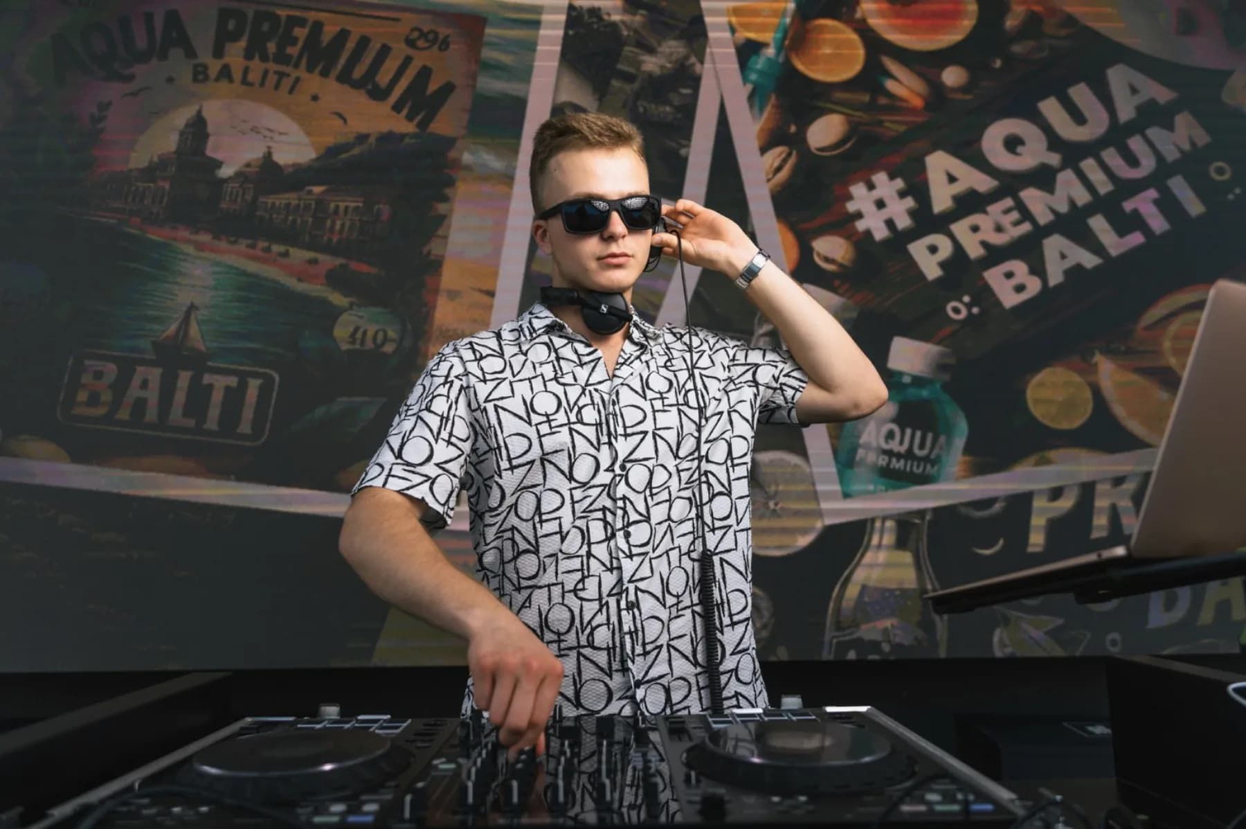 DJ at an Aqua Premium event